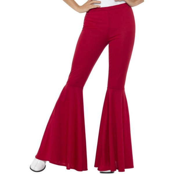 Pantalón de Campana de color Rojo para Adulto