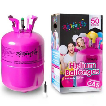 Bombona de Helio Desechable para Aproximadamente 50 Globos