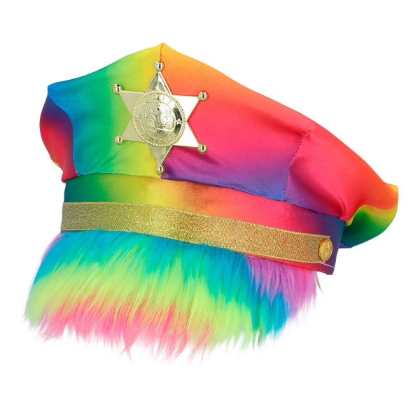  Gorra de Sheriff Rainbow para Adulto