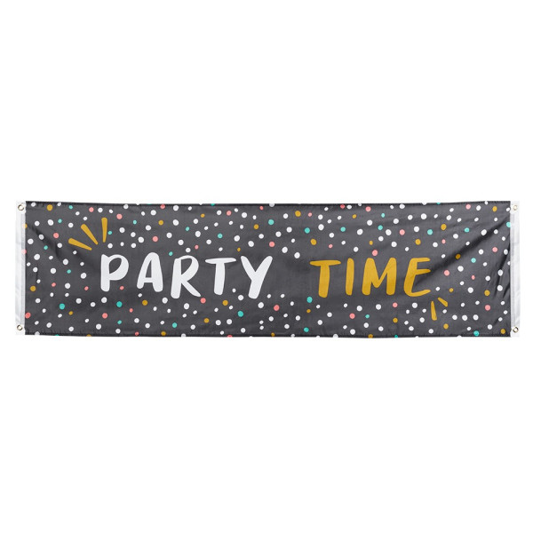 Banner de Party Time de 50 x 180 Centímetros
