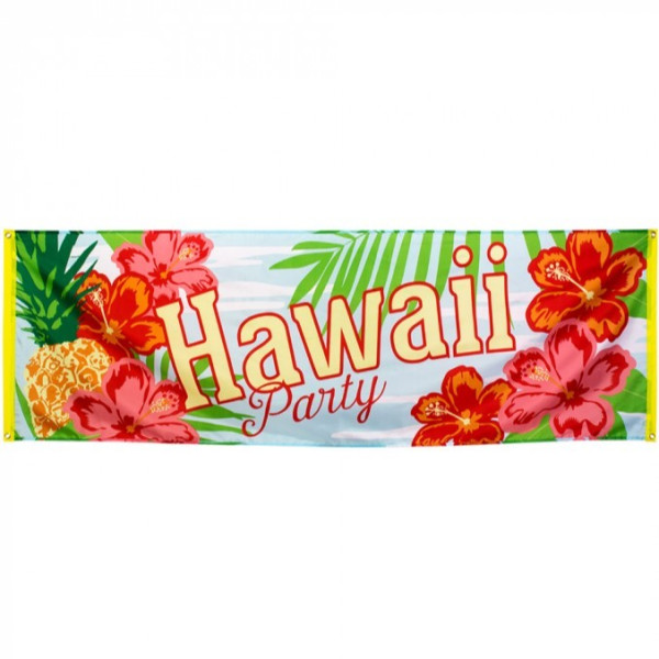 Banner de Fiesta Hawaiana de 74 x 220 Centímetros