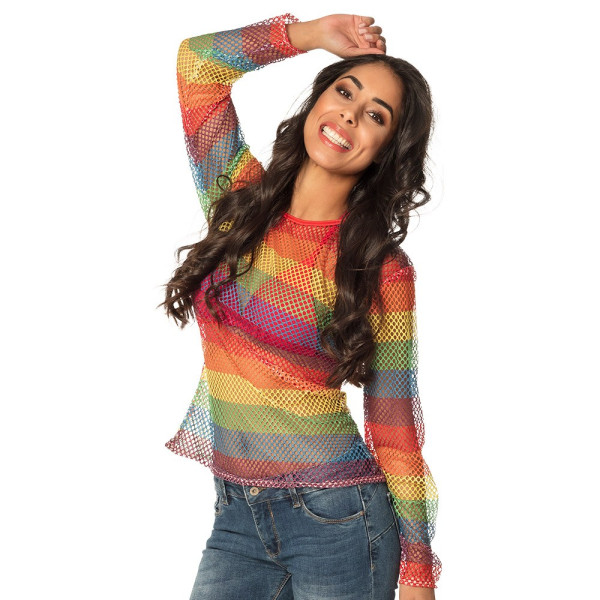Camisa de Rejilla Rainbow para Adulto
