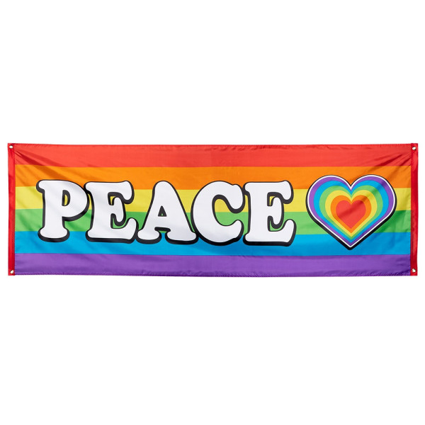 Banner de Peace Rainbow de 74 x 220 Centímetros