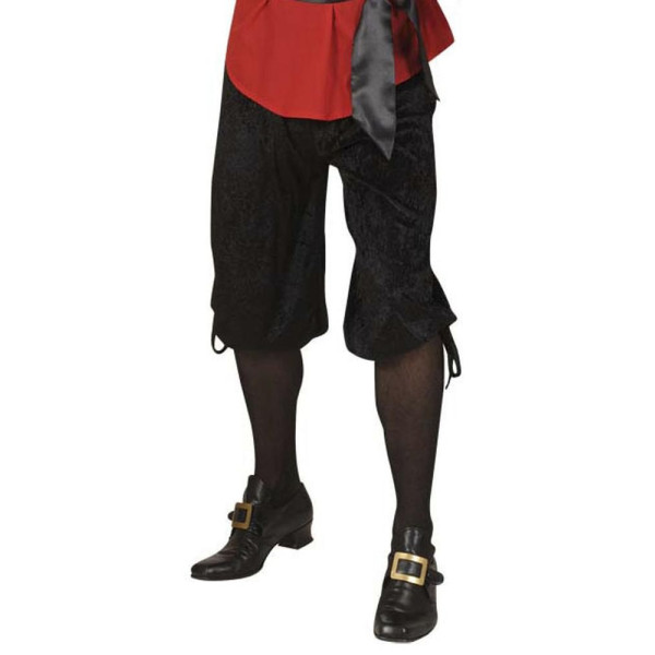 Pantalón Corto de Terciopelo de color Negro para Adulto