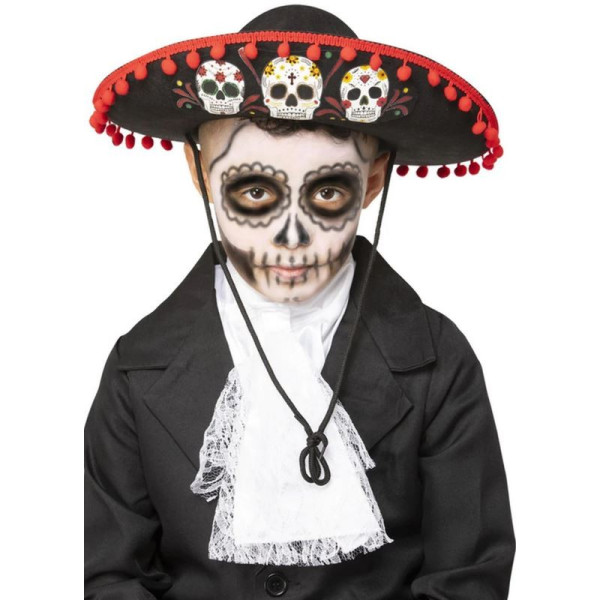 Sombrero del Día de los Muertos Mexicano Infantil