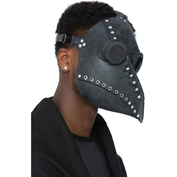 Máscara de Doctor Peste de color Negro para Adulto
