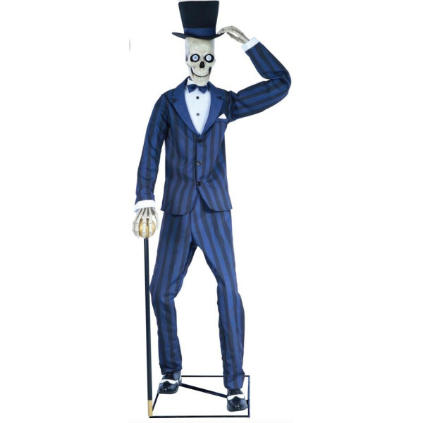 Muñeco de Esqueleto bien Vestido de 2,03 Metros con Luz y Sonido