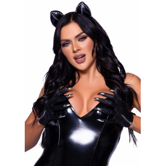 Guantes de color Negro con Garras para Adulto