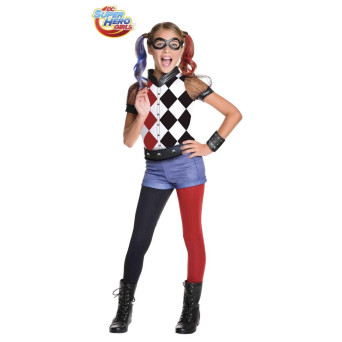 Disfraz de Harley Quinn Deluxe de DC Super Hero Girls Infantil