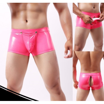 Bóxer de color Rosa con Broches Delanteros para Adulto