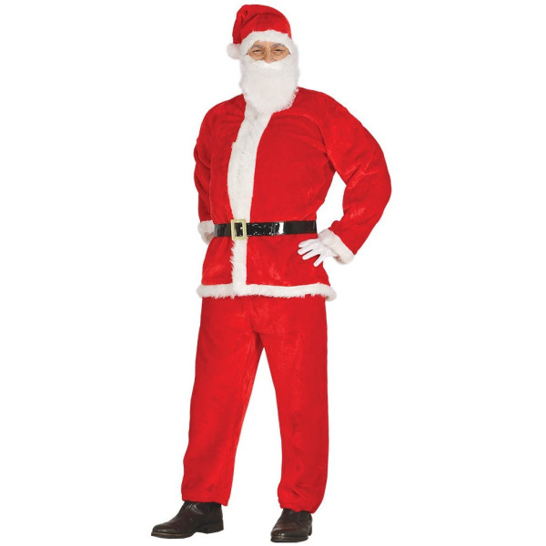 Disfraz de Papá Noel de Terciopelo Extra para Adulto