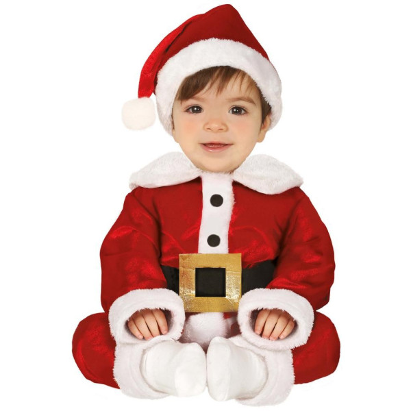 Disfraz de Papá Noel de color Rojo para Bebé