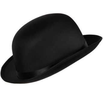 Bombín de color Negro para Adulto