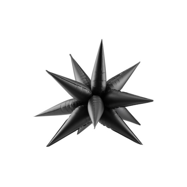 Globo Foil de Estrella 3D de 70 Centímetros de color Negro