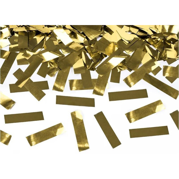 Cañón de Confeti de Tiras de color Oro de 40 Centímetros