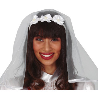 Velo de Novia de color Blanco para Adulto