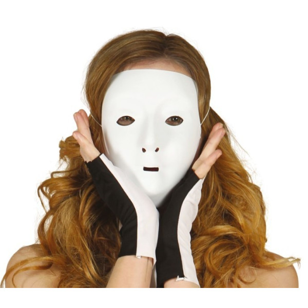 Máscara de color Blanco para Adulto