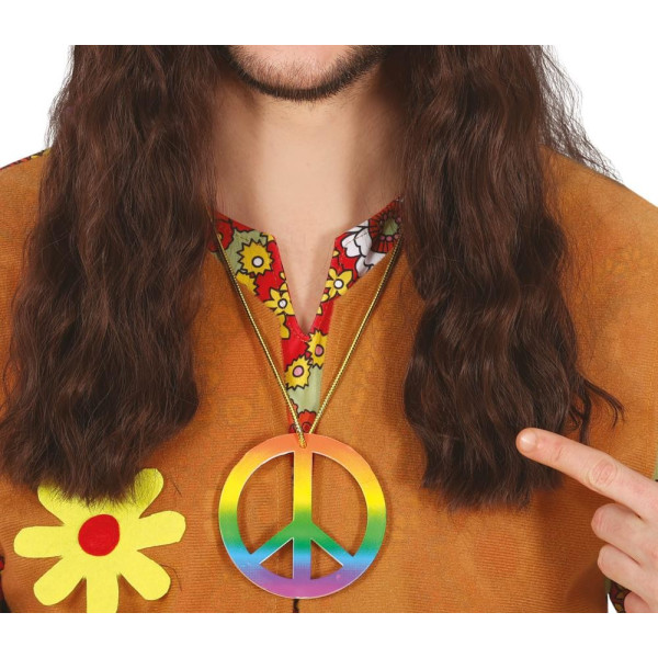 Collar de Hippie Multicolor de 8 Centímetros