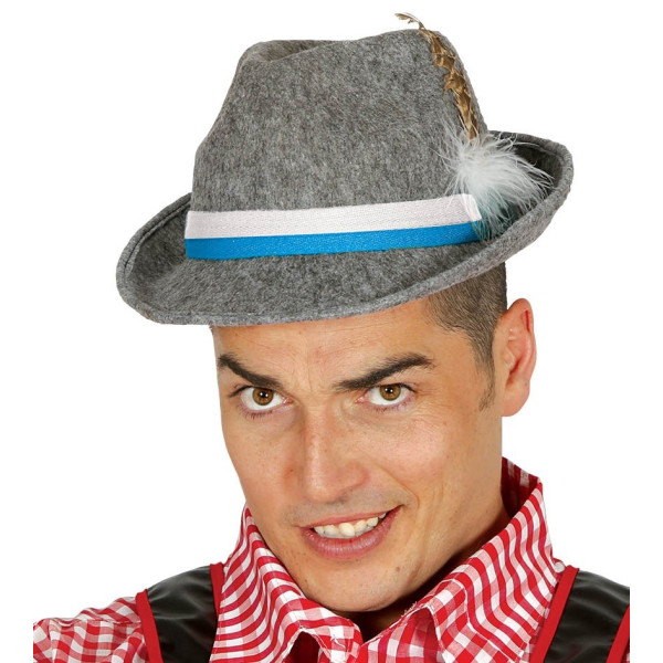 Sombrero de Tirolés de color Gris para Adulto