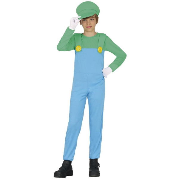 Disfraz de Fontanero de color Verde Infantil
