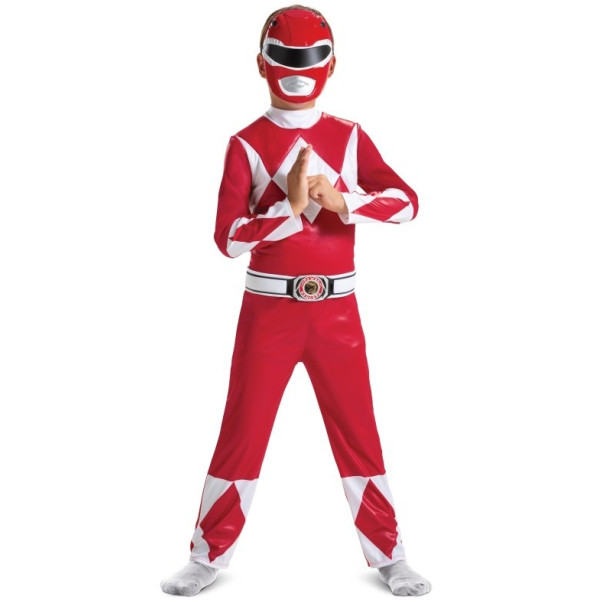 Disfraz de Power Ranger de color Rojo Infantil