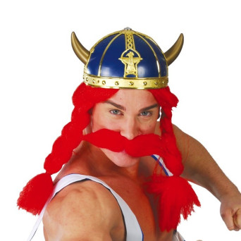 Casco de Galo de color Azul para Adulto