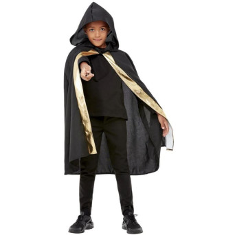 Capa de Mago de color Negro con Capucha Infantil