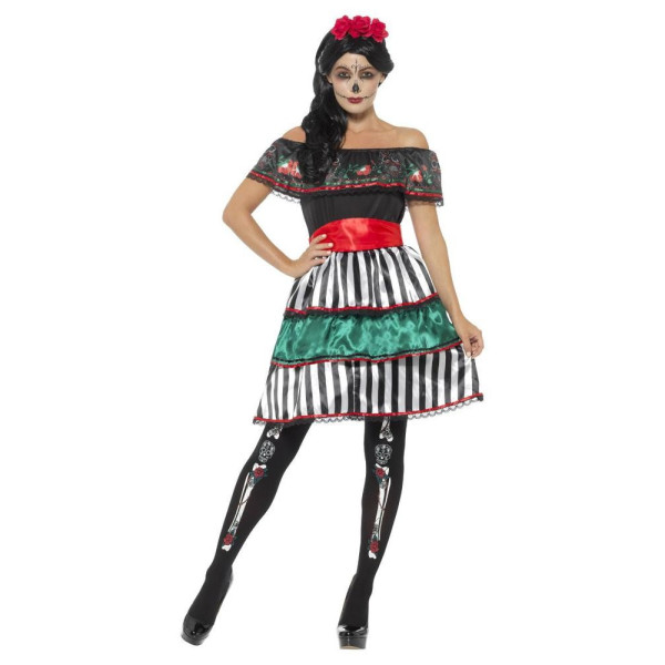 Disfraz de Catrina del Día de los Muertos Mexicano para Adulto