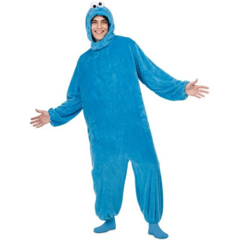 Disfraz de Monstruo de las Galletas de Barrio Sésamo para Adulto