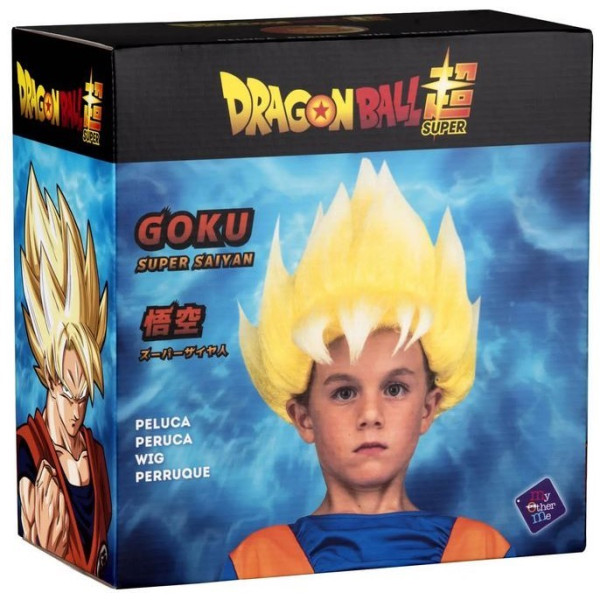 Peluca de Goku Saiyan de Dragon Ball Infantil