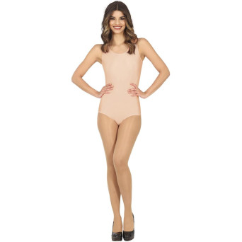 Body de color Carne sin Mangas para Adulto