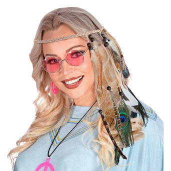 Cinta de Indio Americano con Plumas para Adulto