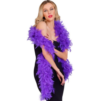 Boa de Plumas de color Morada de 1,80 Metros y 80 Gramos