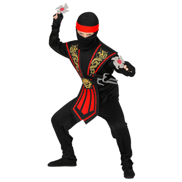 Disfraz de Ninja Kombat de color Rojo Infantil
