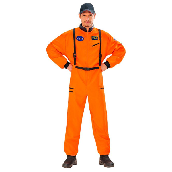 Disfraz de Astronauta de color Naranja para Adulto