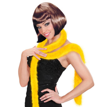 Boa de Marabú Elegante de color Amarillo de 2 Metros