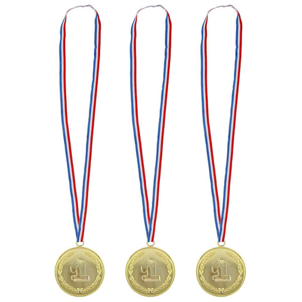 Medalla 3 Unidades de color Oro