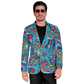 Chaqueta de los años 80´s para Adulto