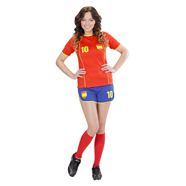 Disfraz de Jugadora de Fútbol de España para Adulto
