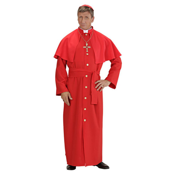 Disfraz de Cardenal de color Rojo para Adulto