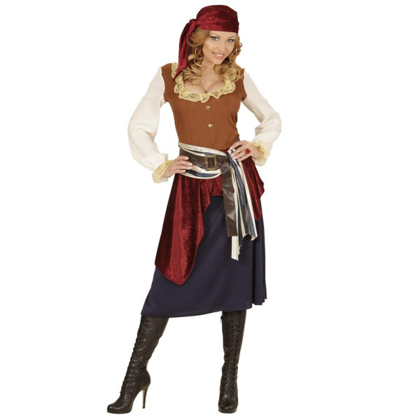 Disfraz de Pirata Bucanera Caribeña para Adulto