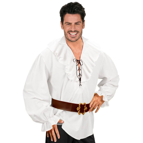 Camisa de Pirata de color Blanco para Adulto