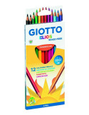 Lápiz de color 12 Unidades de 18 Centímetros Marca Giotto