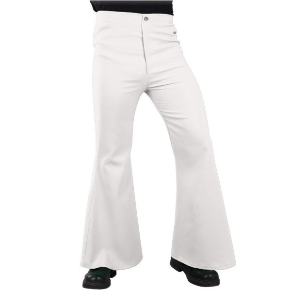 Pantalón de Disco de color Blanco para Adulto