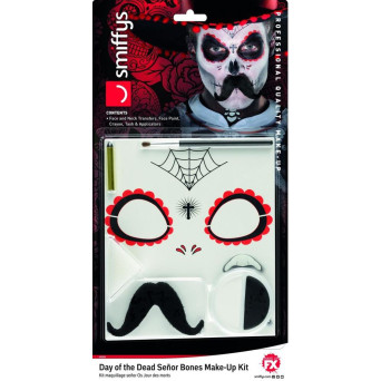 Kit de Maquillaje de Esqueleto del Día de los Muertos