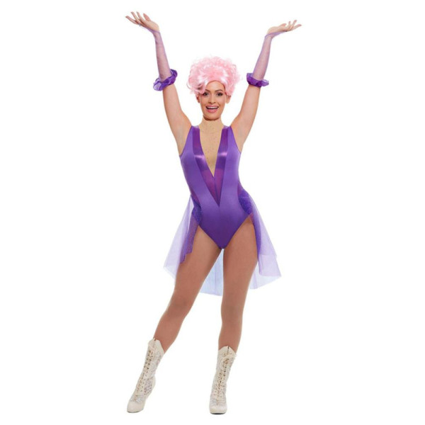 Disfraz de Artista de Trapecio de color Purpura para Adulto