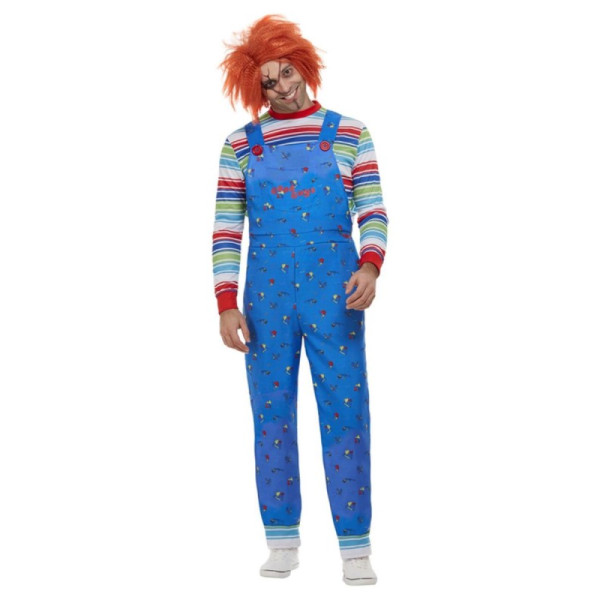 Disfraz de Chucky de color Azul para Adulto