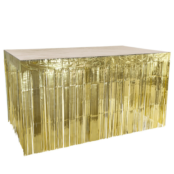 Faldón de Mesa de color Oro Metálico de 300 x 74 Centímetros