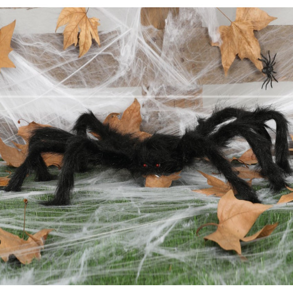 Araña Peluda de color Negro de 70 Centímetros