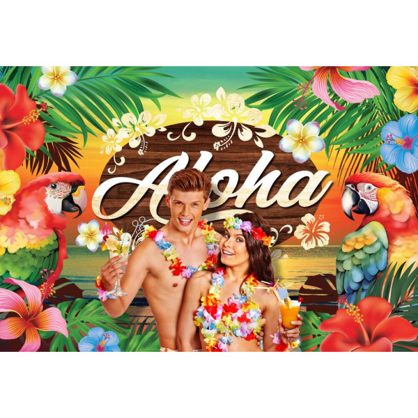 Banner de Aloha de 220 x 150 Centímetros